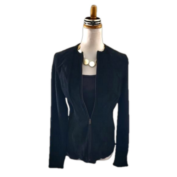 Preswick & Moore Jackets & Blazers - Preswick & Moore Suede Leather Sweater Jacket 8